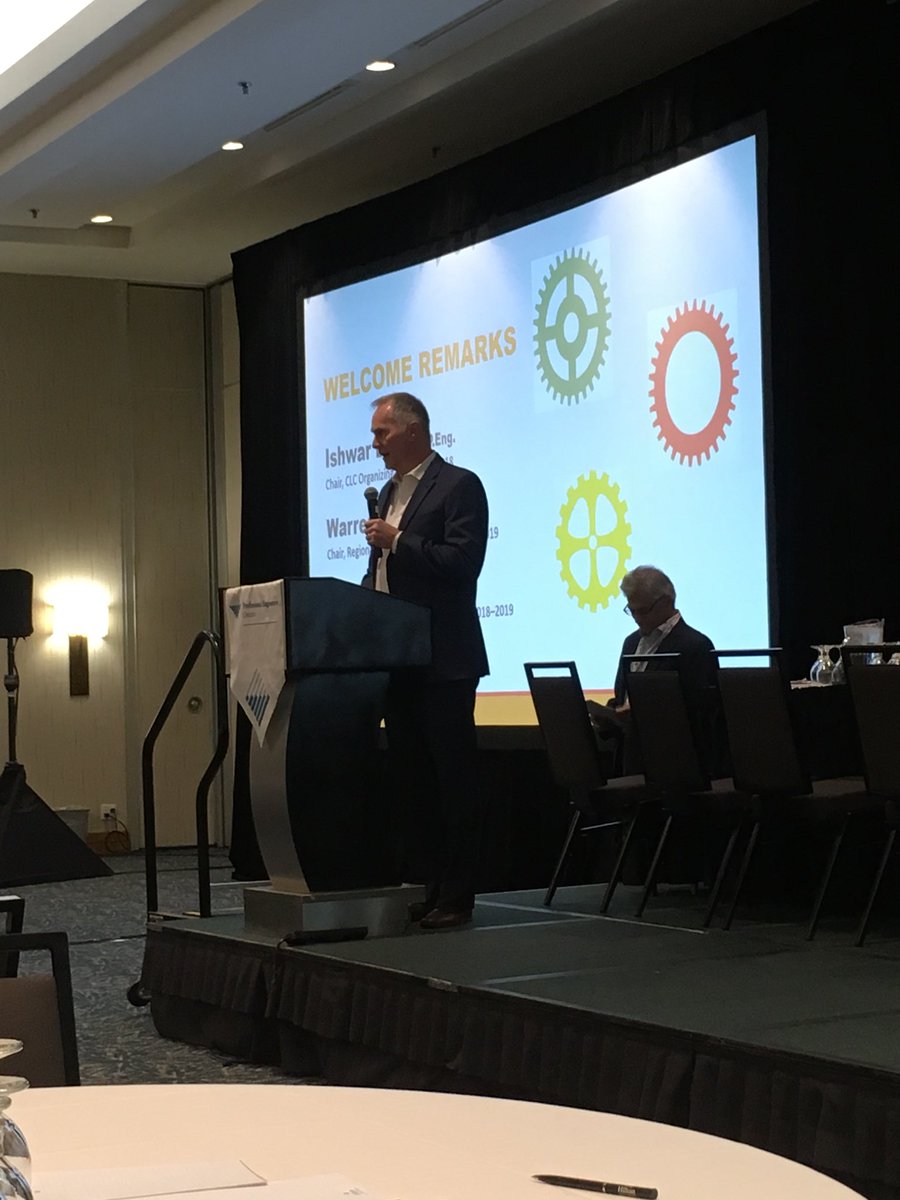 peolakeontario's tweet photo. President David Brown’s welcome address @PEO_HQ #CLC2018 #PEO https://t.co/CaWhwTNCR4