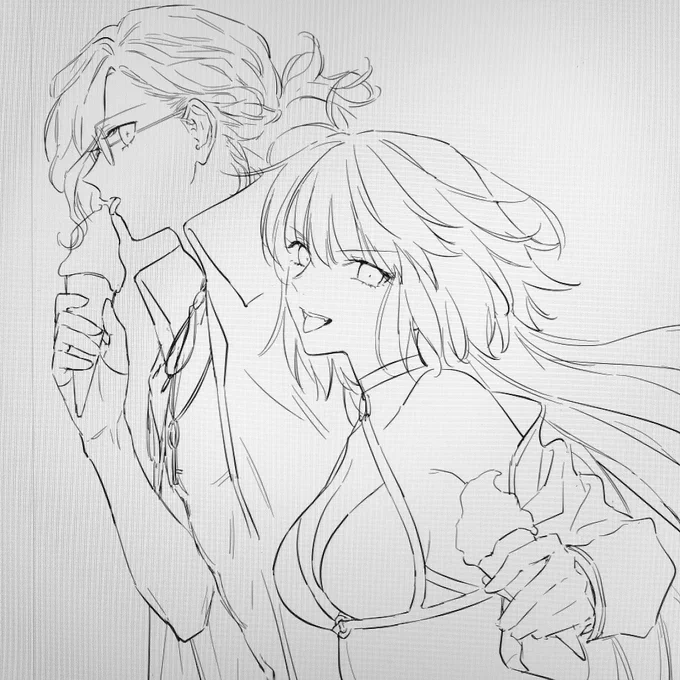 原稿はこんな感じです 今のところ落書き本っていうか線画本…? 