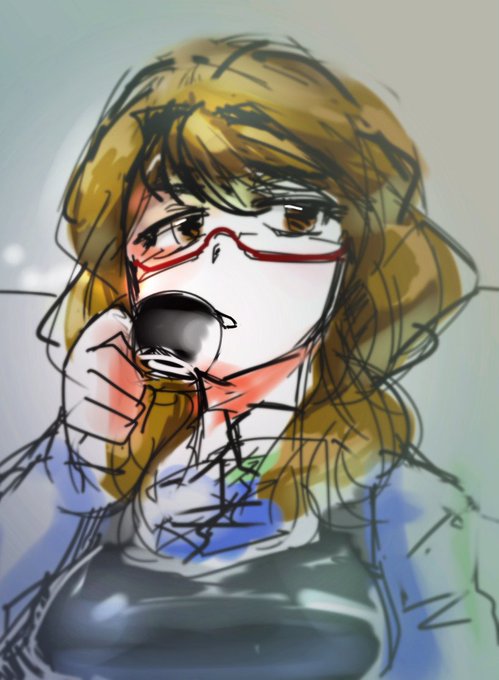 喫茶店で寛ぐ宇佐見菫子ちゃん30歳 