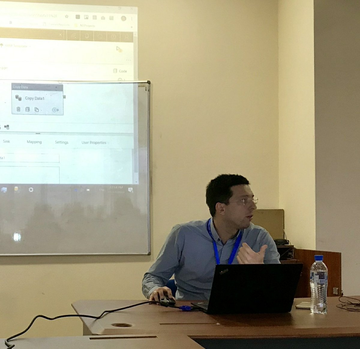 darkomilevski's tweet photo. Session completed. Great audience and discussion. #mkcodecamp #AzureDataFactory https://t.co/LFpYnhQtz4