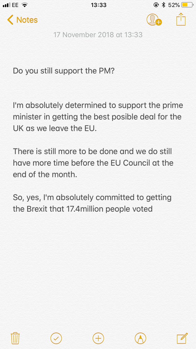 BethRigby's tweet photo. NEW: Andrea Leadsom first public remarks on whether sheโs supporting PM. โThere is still more to be done & we have more time before the EU Councilโ ๐ Itโs going to be quite the week isnโt it....... https://t.co/mIvNjYX3Ws