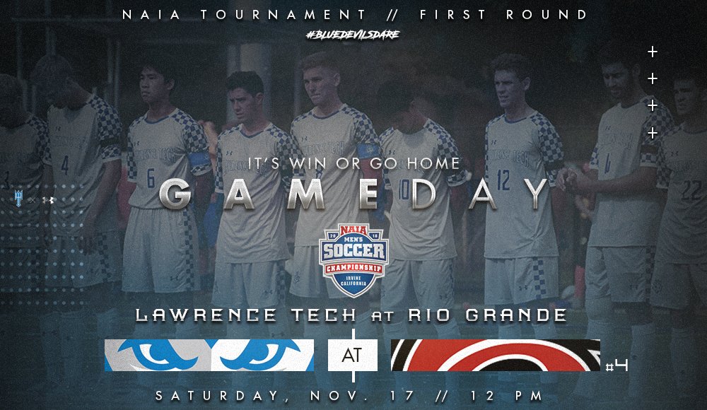 LTUMensSoccer's tweet photo. It's Gameday! The Blue Devils take on the fourth-seeded Rio Grande Red Storm today at noon in the opening round of the @NAIA Tournament. #BlueDevilsDare #EarnIt 

Live Stream: https://t.co/nnpaeaoo0t https://t.co/HiqHqhw0pu