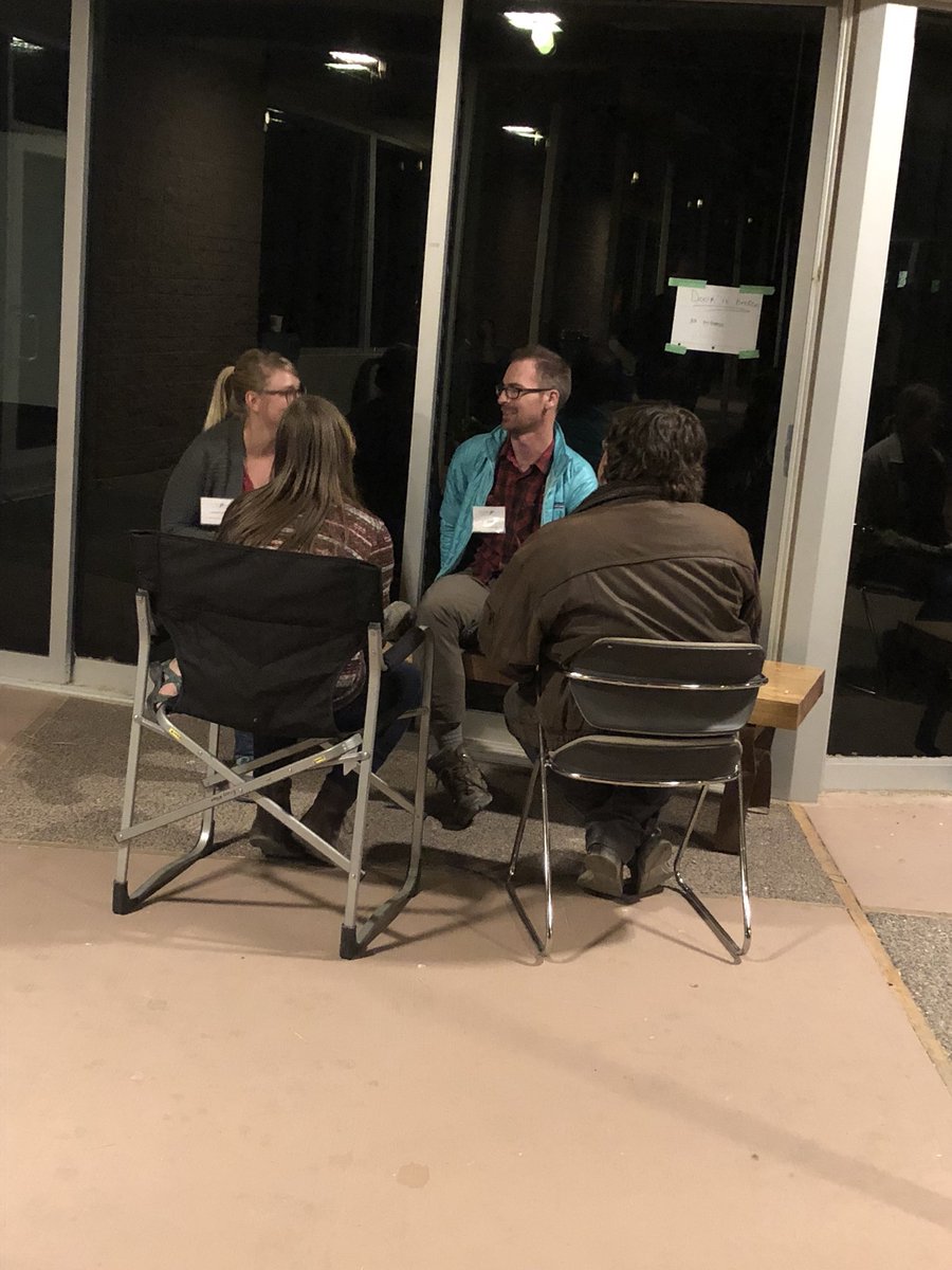 HeidiBlue11's tweet photo. Thanks to @EvoEcoEric for inspiring undergraduate and graduate students at Desert Fishes Council’s student networking session.  #2018DFC https://t.co/lFlZGx7d9q