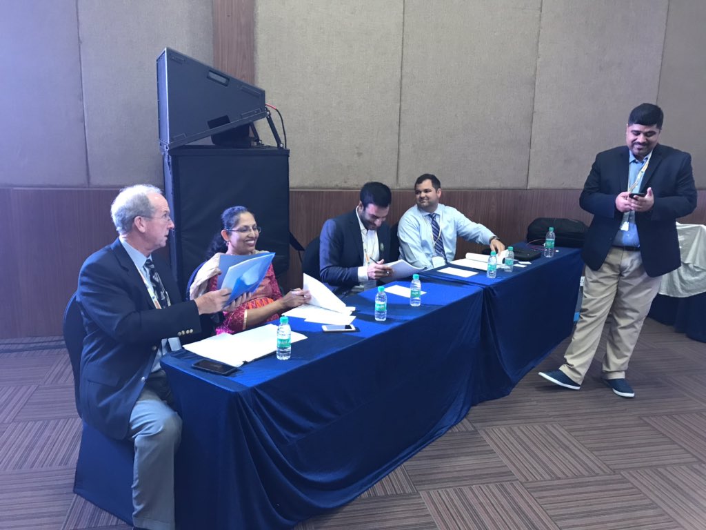OHSimDoc's tweet photo. Thanks to the judges of #EMCON2018 #SIMWARS. @OhioHealth simulation medical director #BillWatson, @FloridaAtlantic #EmergencyMedicine faculty #PatrickHughes, @NorthwellHealth #EmergencyMedicine faculty #JohnAccera, #sujathathayagarajan https://t.co/oAkYygABEH