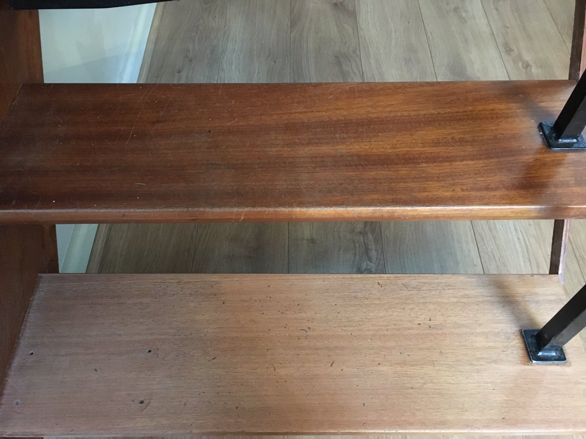 RHackwell's tweet image. And so project staircase renovation begins. No going back now 🙈 Although investing in an electric sander will clearly be needed, my arm is aching from only sanding the first tread #LongWayToGo #renovationproject #diy