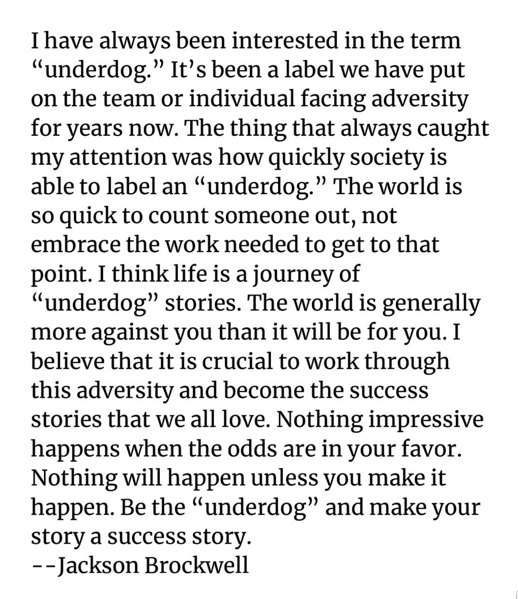 "In Our Eyes" is our new way of elevating student voice. This one's from Jackson Brockwell. 
#EveryKnightEveryDay