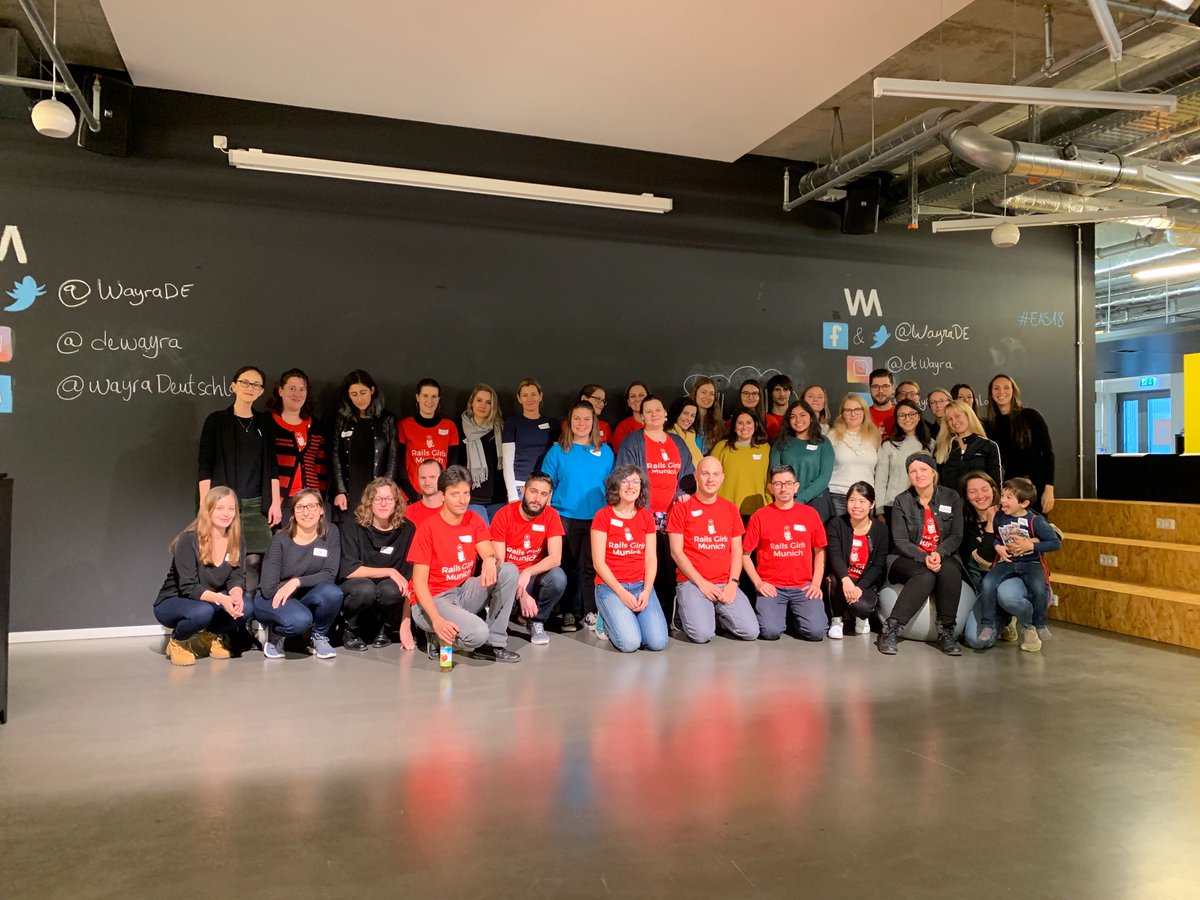 It's done! THX to all ATTENDIES, the COACHES and the SPONSORS🙏 <a href="/WayraDE/">Funny Bunny Hacked Sawant</a> <a href="/Google/">Google</a> <a href="/WomenTechmakers/">Women Techmakers</a> <a href="/simplabs/">SimpLabs</a> @xbAV_AG <a href="/honeypotio/">Honeypot is now Cult.Repo</a> @interfacewerk <a href="/INNOQ/">INNOQ</a> it was awesome! #railsgirlsmunich2018 #rubyonrails #womenintech #workshop #Munich