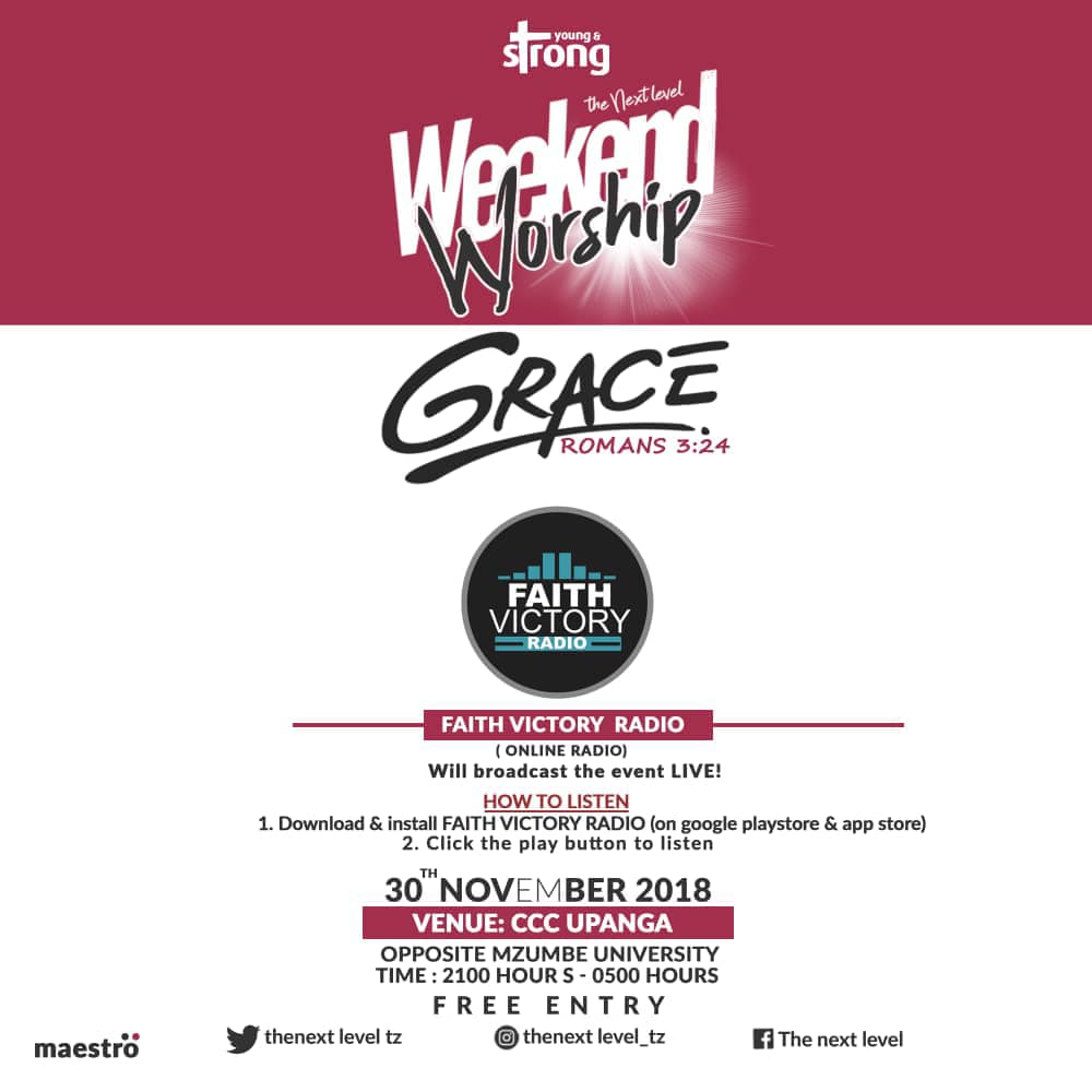 thenextleveltz's tweet photo. This Weekend Worship will Live at @faithmusiclab online radio! https://t.co/y1j6pDKaqJ
