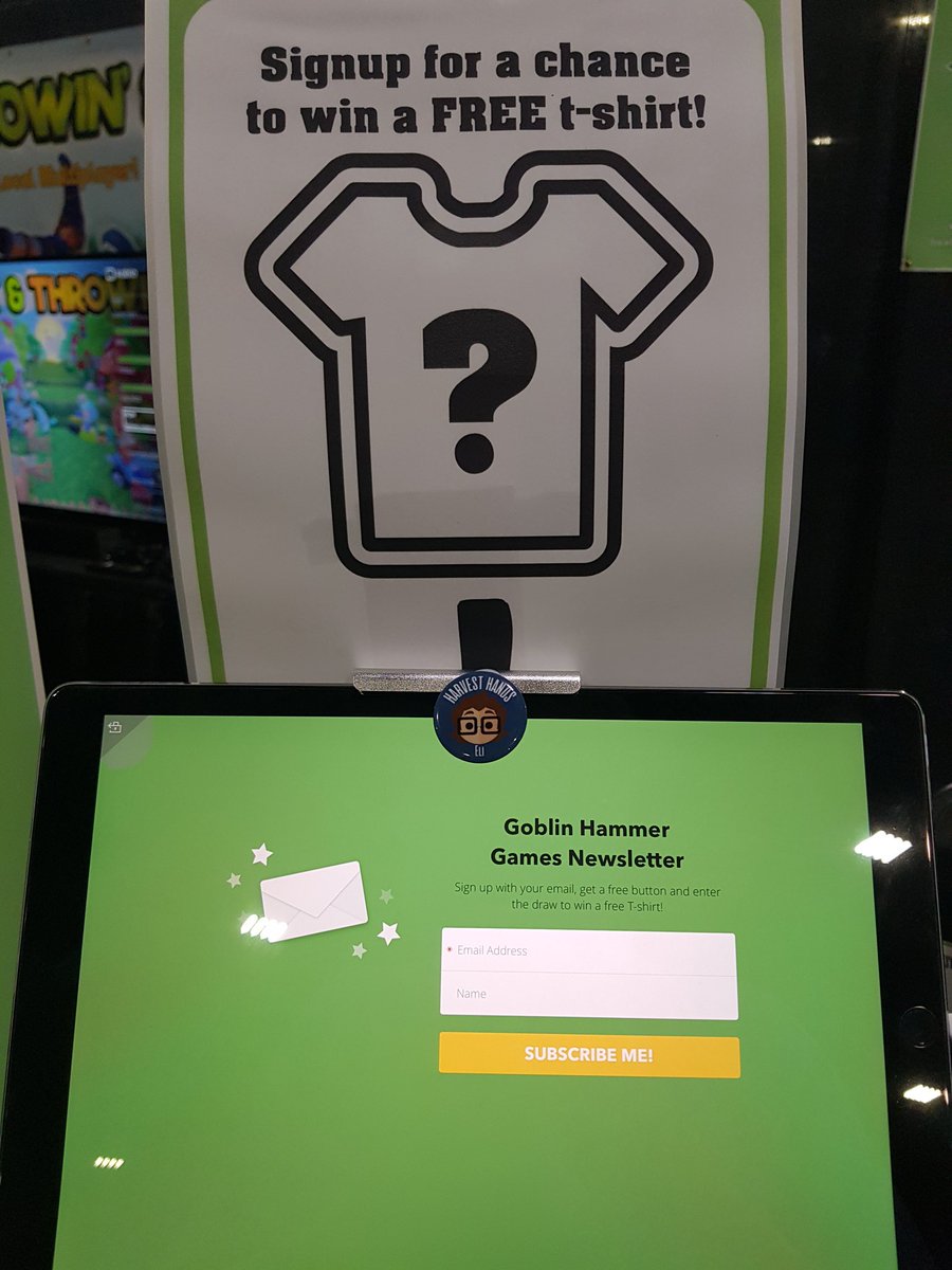 HarvestHandGame's tweet image. Day 2 of #DHATL18 is about to begin!

Come sign up to our newsletter to receive a free premium button and enter the draw to win a t-shirt!

#Dreamhack #indiegame #HarvestHandsGame