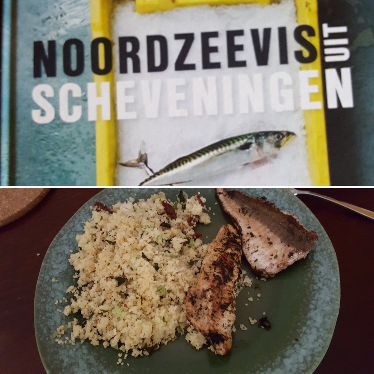geert_hoekstra's tweet photo. Zelfs voor geen kookwonder als ik, versteld van het smaakvolle gerecht met verse rode poon en couscous 😊🐟 Met dank aan het kookboek @St_Noordzeevis #rodepoon #couscous #zongedroogdetomaatjes https://t.co/iaSlTlHJbK