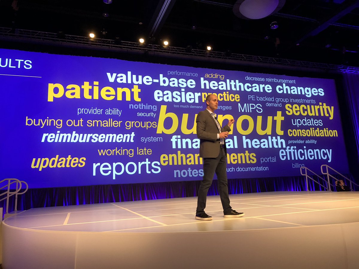 modmed's tweet photo. This morning our clients, sponsors, guest speakers and staff kicked off the day learning about what’s ahead for the company and the industry as a whole. #modmedLive #HealthIT https://t.co/GtqPdPZ0Cr