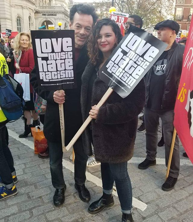 After a BBC interview we met some nice people outside in Portland Place. #bbc #saynotoracism #lovemusichateracism #blacklivesmatter #antifascist #rockagainstracism1978 instagram.com/p/BqSIZs0gHoc/