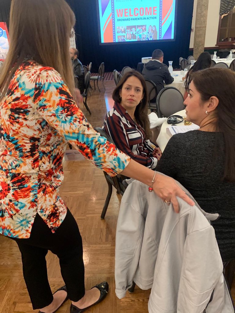 BrowardESOL's tweet photo. Registration is still going on but the networking has already begun at #ParentsInAction @browardschools @WestBrowardHigh @latinosinacti0n https://t.co/cRytzaIZUK