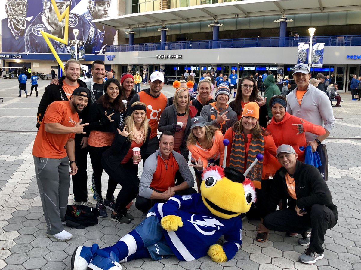 ThunderBugTBL's tweet photo. Shoutout to everyone who came out for the 18th annual @FloridaHospital #BoltRun brought to you by @dasaniwater!!! >:) #GoBolts #BugOnTheRun https://t.co/mbkXNvFDvN