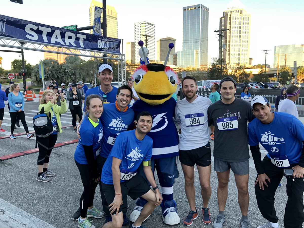 ThunderBugTBL's tweet photo. Shoutout to everyone who came out for the 18th annual @FloridaHospital #BoltRun brought to you by @dasaniwater!!! >:) #GoBolts #BugOnTheRun https://t.co/mbkXNvFDvN