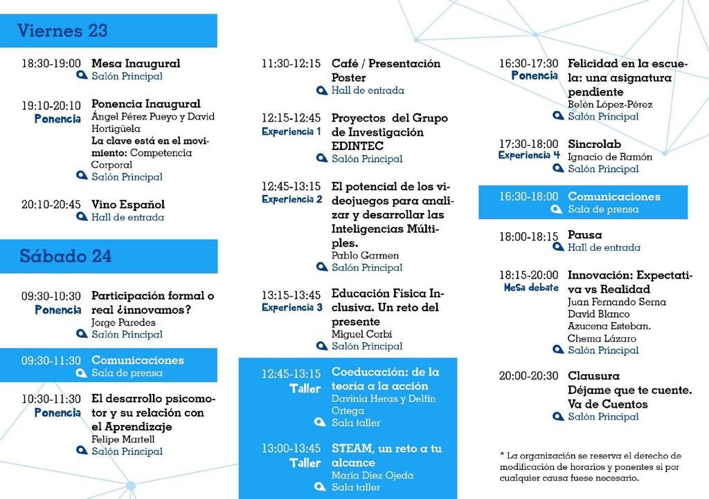 #FELICIDAD ¿algo prioritario en nuestras #aulas?
Belén López-Pérez nos lo cuenta y nos trae nuevas ideas para que la felicidad no sea una asignatura pendiente. ¡Os esperamos el próximo fin de semana! #Educación #Innovación