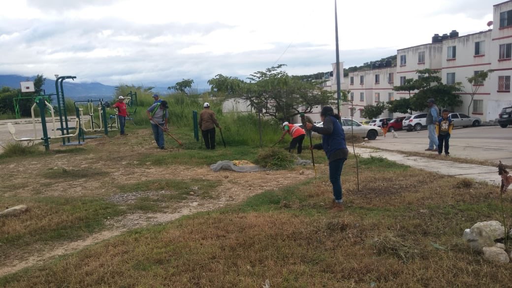 TuxtlaCapital's tweet photo. Brigadas de Imagen Urbana dando el mejor de sus esfuerzos para mantener en buen estado nuestros espacios públicos y áreas verdes como el boulevard del periférico sur poniente, Parque Campanario y Fraccionamiento San Juan.

#TuxtlaCiudadDigna
#CarlosMorales https://t.co/VTJmVYNHN0