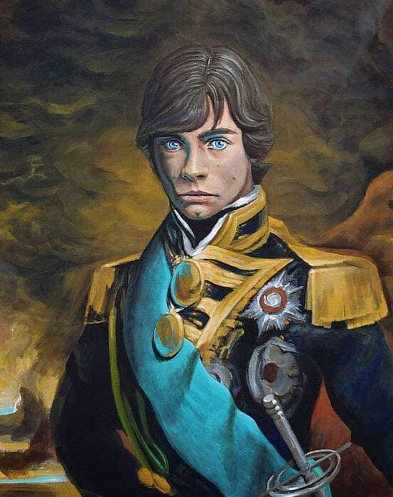 a really awesome painting prince luke 
it really suits him @HamillHimself  ☮️😎👍
#coolart #princeluke #StarWars