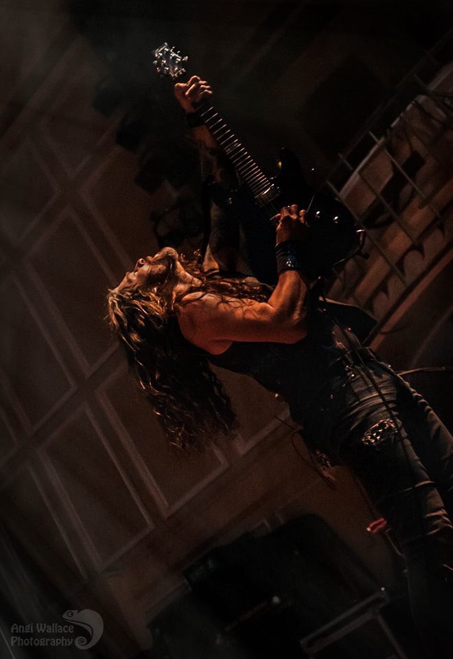 Angi_Wallace's tweet photo. Bad Maas guitarist in Doro #Doro #basmaas #guitarist #musician #heavymetal #gig #concert #livemusic #Newcastle https://t.co/IP2J6sLFqE