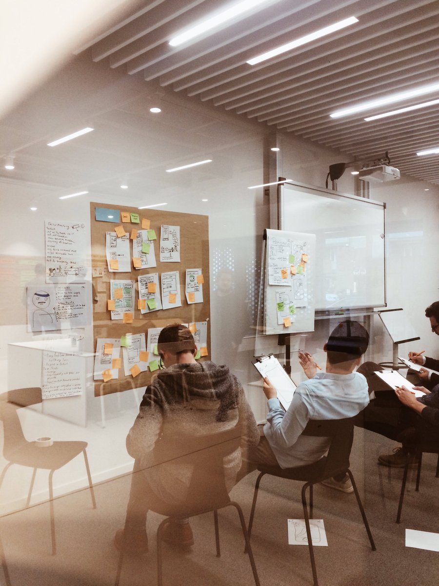 PatriciaHae's tweet photo. First OpenDataStudio @ODSHamburg workshop with both users and developers and, for real, how can so much creativity even fit in so little space? #Designstudio round two, prototyping mobile apps that avail of open data. #ux #uxdesign #designthinking @Christoph1988 @liebejen https://t.co/sG9qfgB2J0
