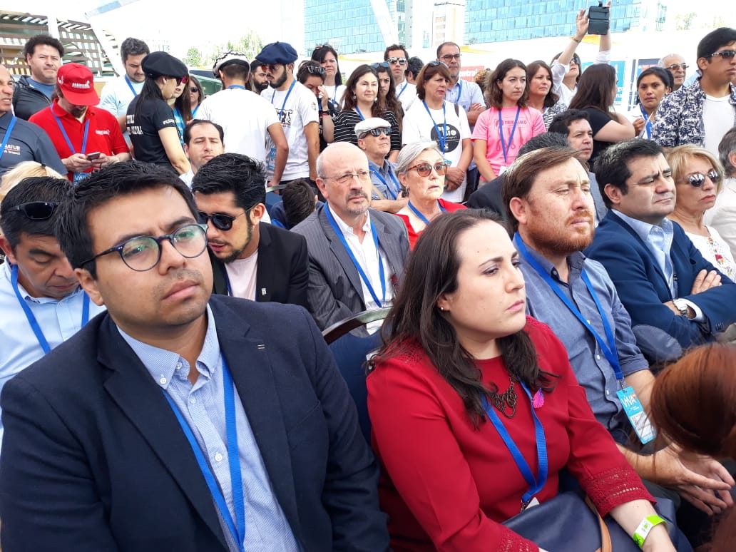 SernaturAtacama's tweet photo. [AHORA] Autoridades regionales de #Atacama, #SernaturAtacama, Consejeros Regionales, Alcaldes y empresarios turisticos, participan de ceremonia de inauguración de #VYVA 2018, la feria de la industria turistica más importante del país. https://t.co/fhpCkFs2LZ
