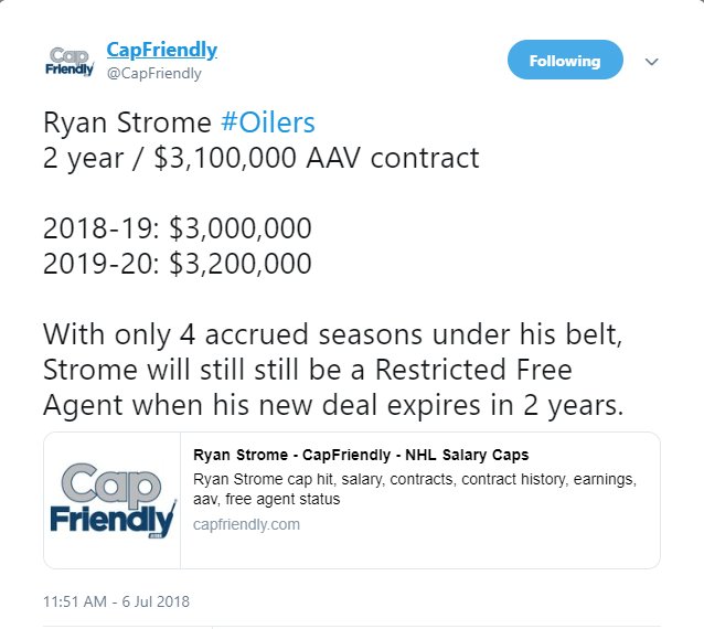 Salary Cap Canucks Capfriendly Ryan Strome Capfriendly