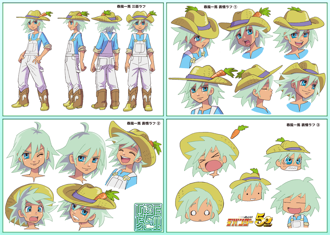 タツノコプロ創立50周年記念作品『一発必中!! デバンダー』(2012年)
デバンダーはジョッキーをイメージし、いろいろ試行錯誤・悪戦苦闘。最後は、全身真っ赤っかに仕上げたものが笹川ひろし監督のハートをキャッチしました。