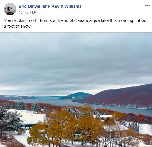 wxbywilliams's tweet photo. A clash of seasons. #FallingForWinter #CanandaiguaLake #FingerLakes #RocWX https://t.co/8yE6Nk8lX1