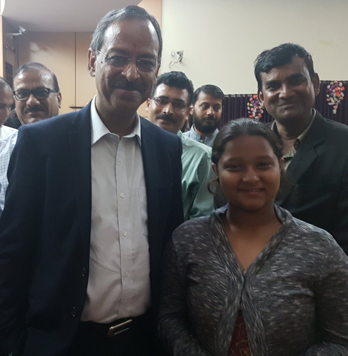 swarup58's tweet photo. Proud to be photographed with another hero, Maundrita Chatterjee, class 6 student who used her pocket money to build a toilet thereby starting a mini revolution in &amp; around Jamshedpur (emerging as one of the cleanest cities in the country).Inspiring #nexusofgood  @nexusofgood https://t.co/2rDBxlLe4o