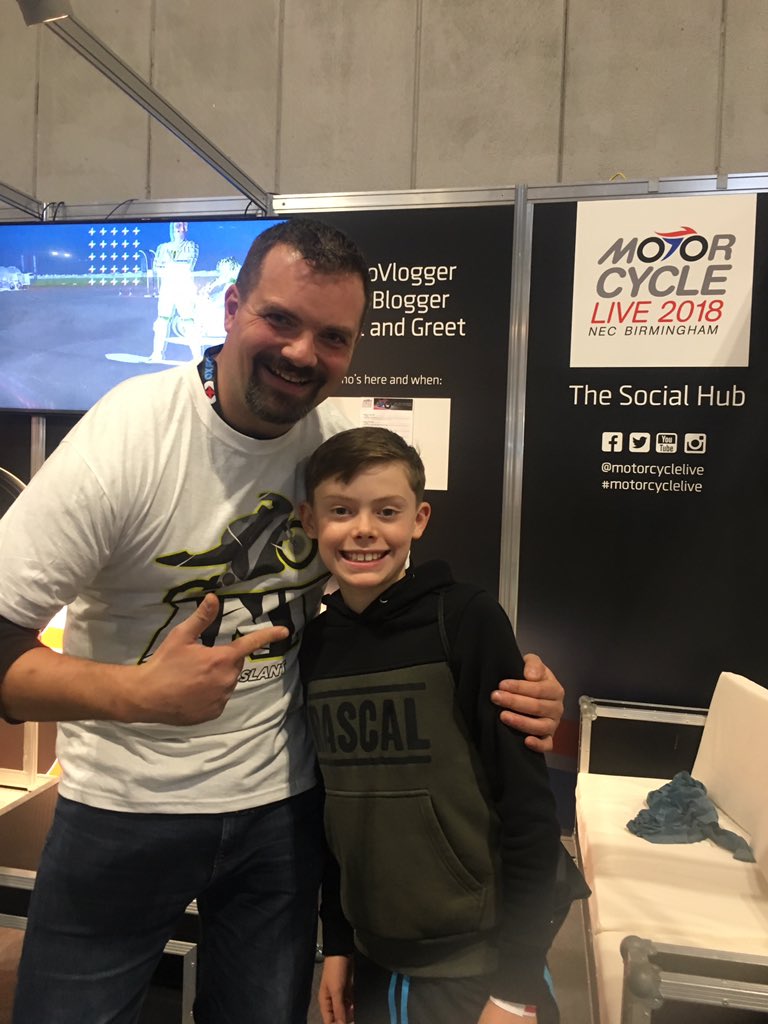 YourDrivingSeat's tweet photo. Great to meet you today @antonaslant #motorcyclelive https://t.co/l0Kwx0E5mI