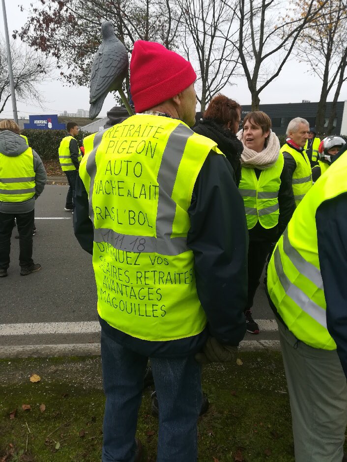 plumedeschamps's tweet photo. Parmi les plus de 2000 manifestants de Laval #giletsjaunes53 beaucoup de retraités qui en ont assez d'être plumé comme des pigeons, des éleveurs qui ont dû arrêter le métier faute de prix du lait élevé et des jeunes actifs dont l'organisateur de 25 ans Lilian Julien... https://t.co/Gk5yGBBap8