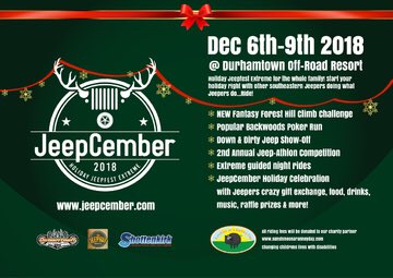 JeepCember's tweet photo. Still have some spots left for JeepCember 2018 ! It’s all for a great charitable cause so come join the holiday fun!  https://t.co/ehKrTdAEqN https://t.co/iRw6rWTmEO