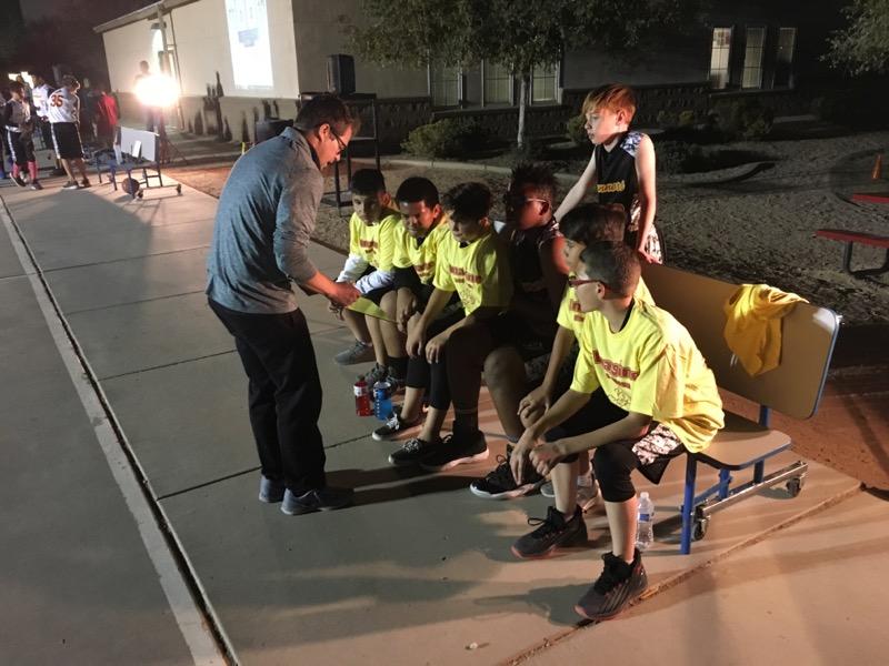 We played an intra-squad scrimmage tonight under the lights on our outdoor court.  After 3 weeks of practice I couldn't be prouder of these <a href="/ImagineEastMesa/">Imagine East Mesa</a> guys.  Gonna be a great season. #proudcoach #FridayNightLights #youthsports #roadrunners