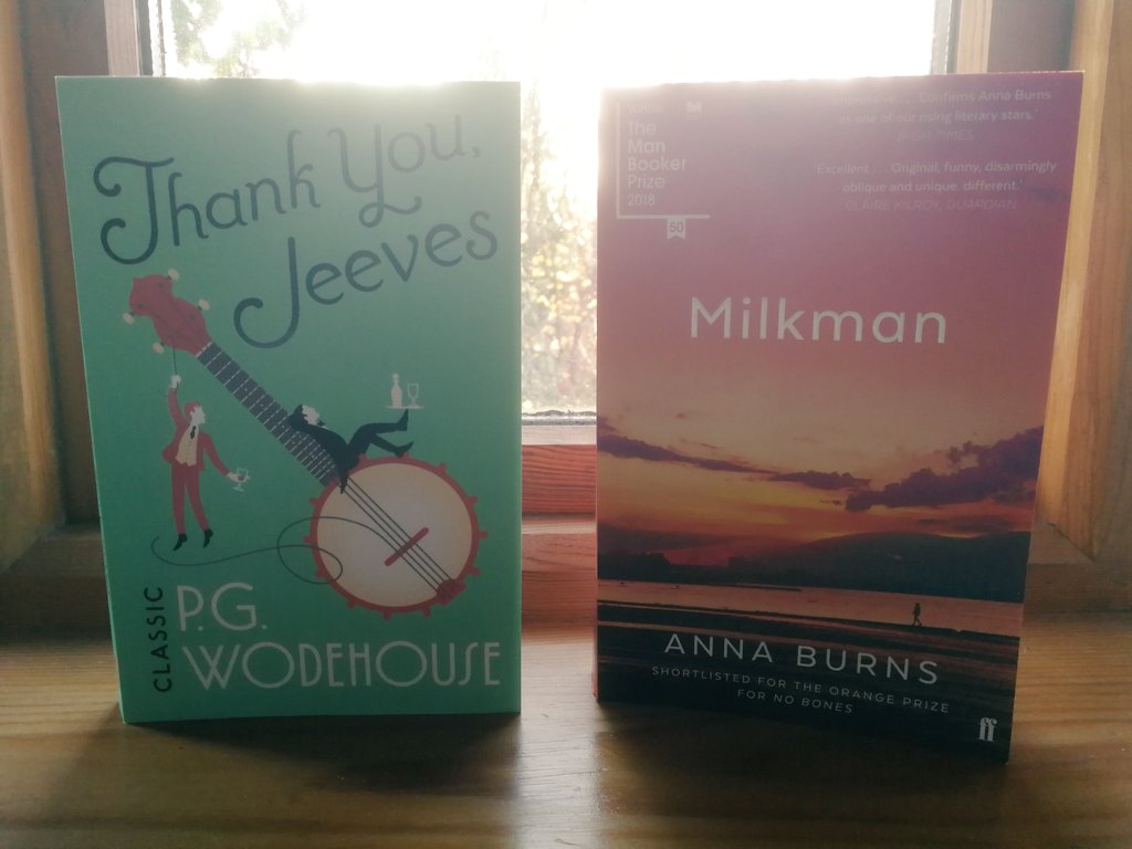 literarywhore's tweet photo. Which to read next? Last weekend of holiday... I think we all know the right choice #WhatHo https://t.co/F3fGwKrgC7