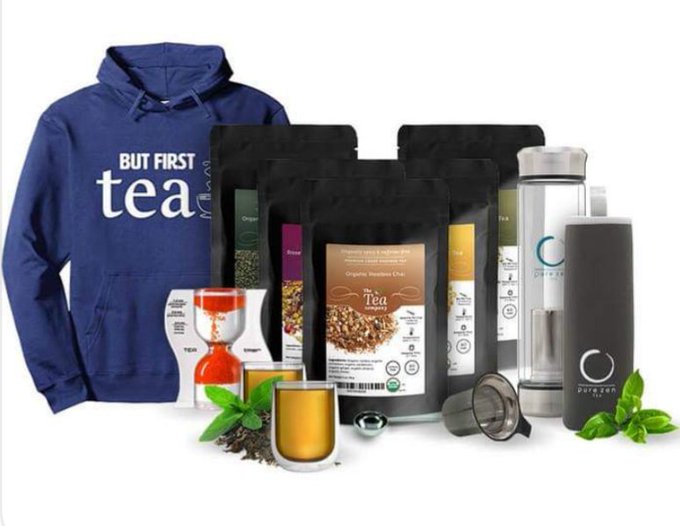 Would you 💕 to win this tea bundle filled with this amazing organic tea blends, a cute "But First, Tea"<a href="/tag/tea"class="tags"><span>#tea</span></a><a href="/tag/free"class="tags"><span>#free</span></a>