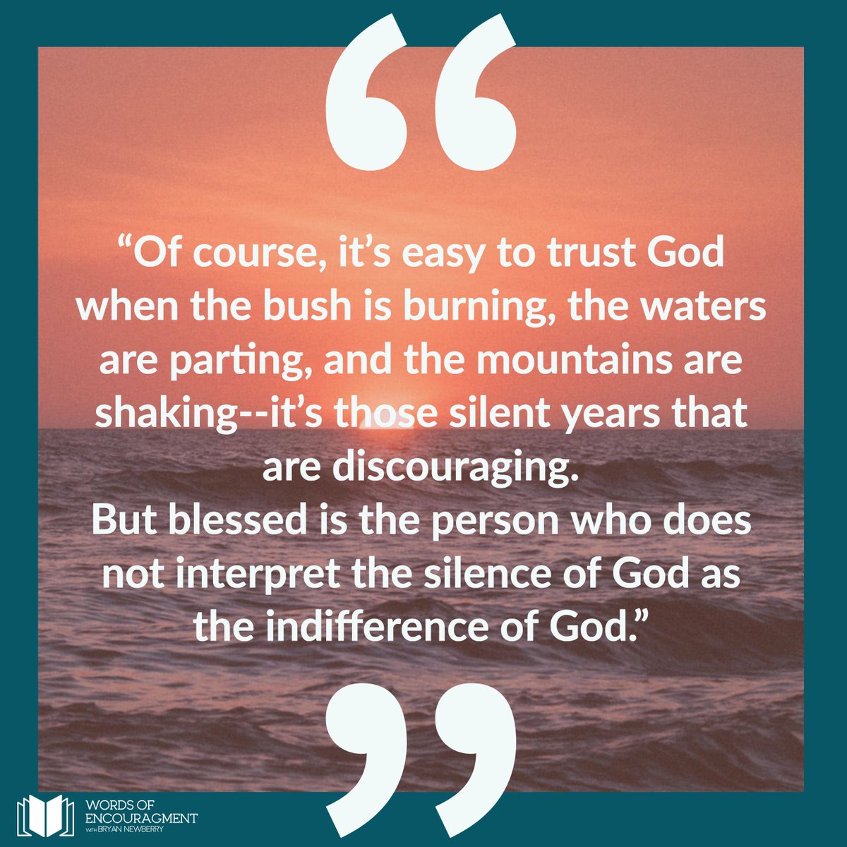 bryancnewberry's tweet photo. Even when we FEEL a certain way; doesn't change the fact that God is present. We must be careful to not trust our feelings because more often than not, they are misleading. If you are in a time of silence hold onto God's words spoken by David in Psalm 23, "For I am with you." https://t.co/Niv5WOOgMv