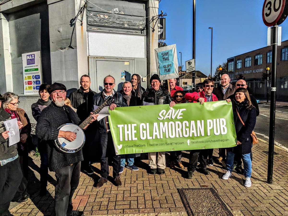 A good crowd gathered today outside The Glamorgan for our <a href="/SaveTheGlam/">Save The Glamorgan</a>  campaign day !!!