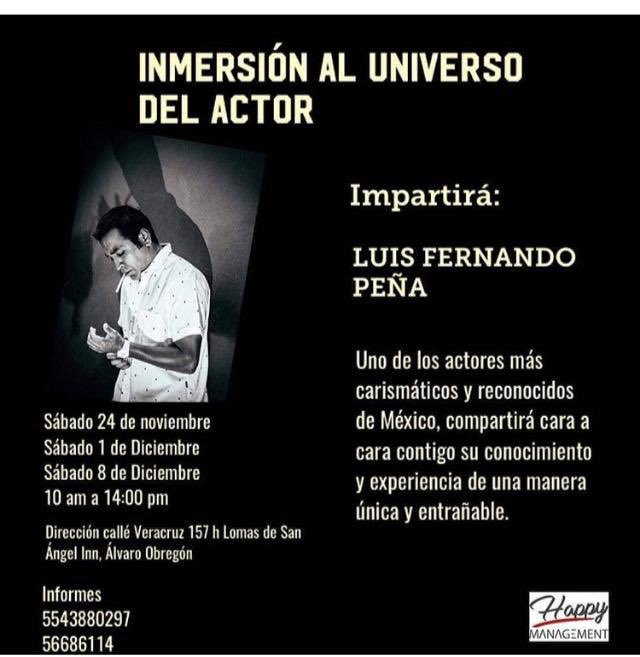 ManagemenHappy's tweet photo. Falta poco tiempo no te quedes sin lugar, descubre más sobre el gran actor que eres. #actuar #interpretar #sentir #vivir #voz #amar #sentimientos https://t.co/H4kg3XVXWv