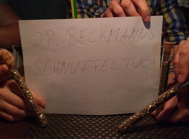 sciencepubquiz's tweet photo. Beim #SciencePubQuiz im Rahmen von SCIENCE on the ROCKS in Clausthal hat gestern das Team „Dr. Beckmanns Schnuffeltuch“ abgeräumt – herzlichen Glückwunsch! https://t.co/PxgHH2U2R9