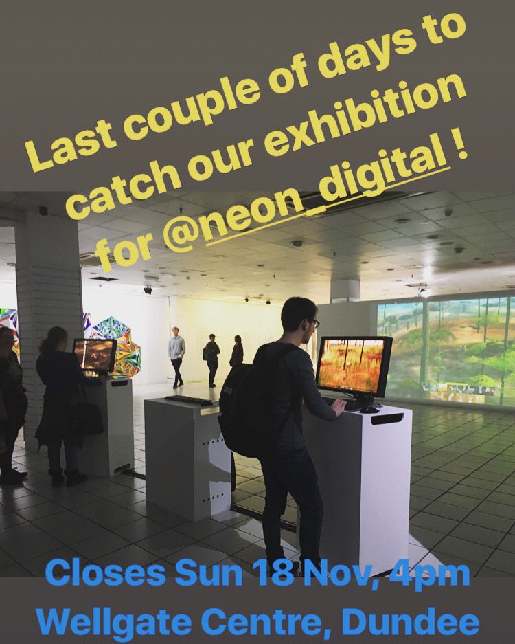WeaveAbertay's tweet photo. Quiiiiiick! Today and tomorrow is your last chance to see our exhibition 'Lifespans: Forever and Ever' and another @weareneon show called 'Down the Rabbit Hole' - both in Wellgate Centre, Dundee until 4pm Sunday.
#WeAreNEoN #NEoN2018 #abertayuniversity https://t.co/Sm9dToVITJ