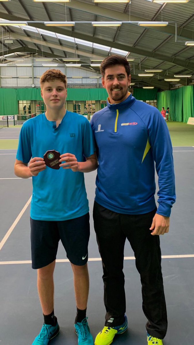 Richsarahsamuel's tweet photo. 1st G4 singles title for Toby at the Wirral Junior International @WestHantsHPC @TeamBathTennis @BCSsport @TennisFirst @WilsonTennis #proud! https://t.co/Bnt8KprODn
