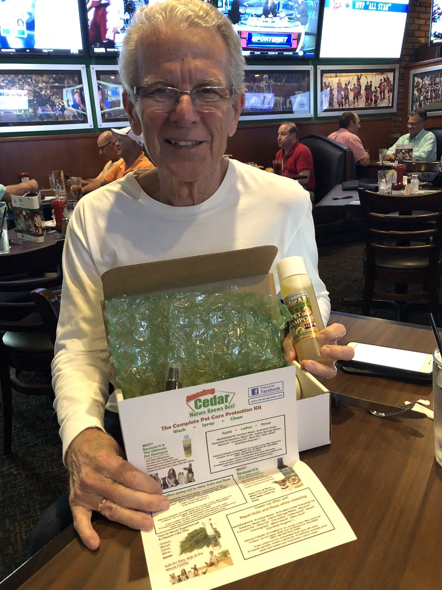 AmazingCedar's tweet image. Pastor Norman Benz pastor of Covenant Centre International enjoys his pet shampoo kit. amazingcedar.com       #cleanlinessisclosetogodliness #natural #petshampoo