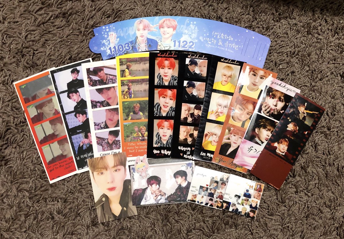 NOVBABIES_9311's tweet image. happy birthday to our nov babies!
thankyou @projectcode11 for the beautiful kihyuk event!๐โญ๏ธ๐ฌ
thankyou everyone who came to collect our fansupport! hope you guys like the photocards!๐ถ๐นโค๏ธ
thankyou those who gave us fansupport items too!๐
#PROJECTCODE11 
#MINHYUK #KIHYUN