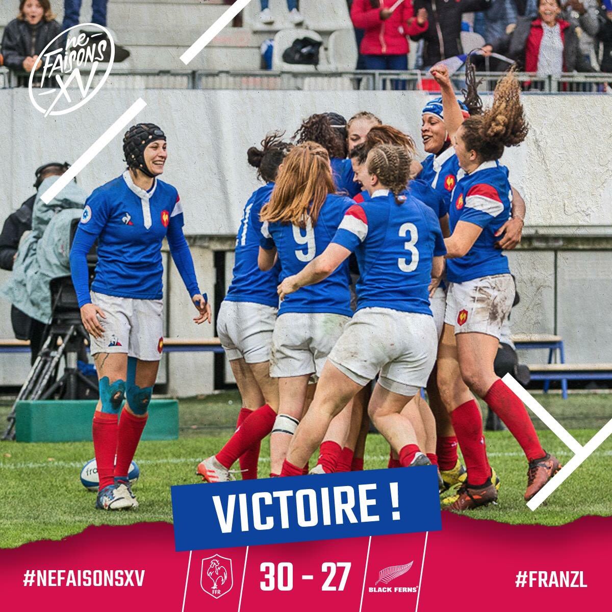 AgnesDuhart's tweet photo. Quelle fierté d’avoir deux bayonnaises Céline Ferrer et Pauline Bourdon dans cette belle équipe de France soudée et victorieuse face aux néo-zélandaises championnes du monde! Elles l’ont fait bravo les filles! @asbayonne @VilleDeBayonne https://t.co/nYl3XHwZBJ