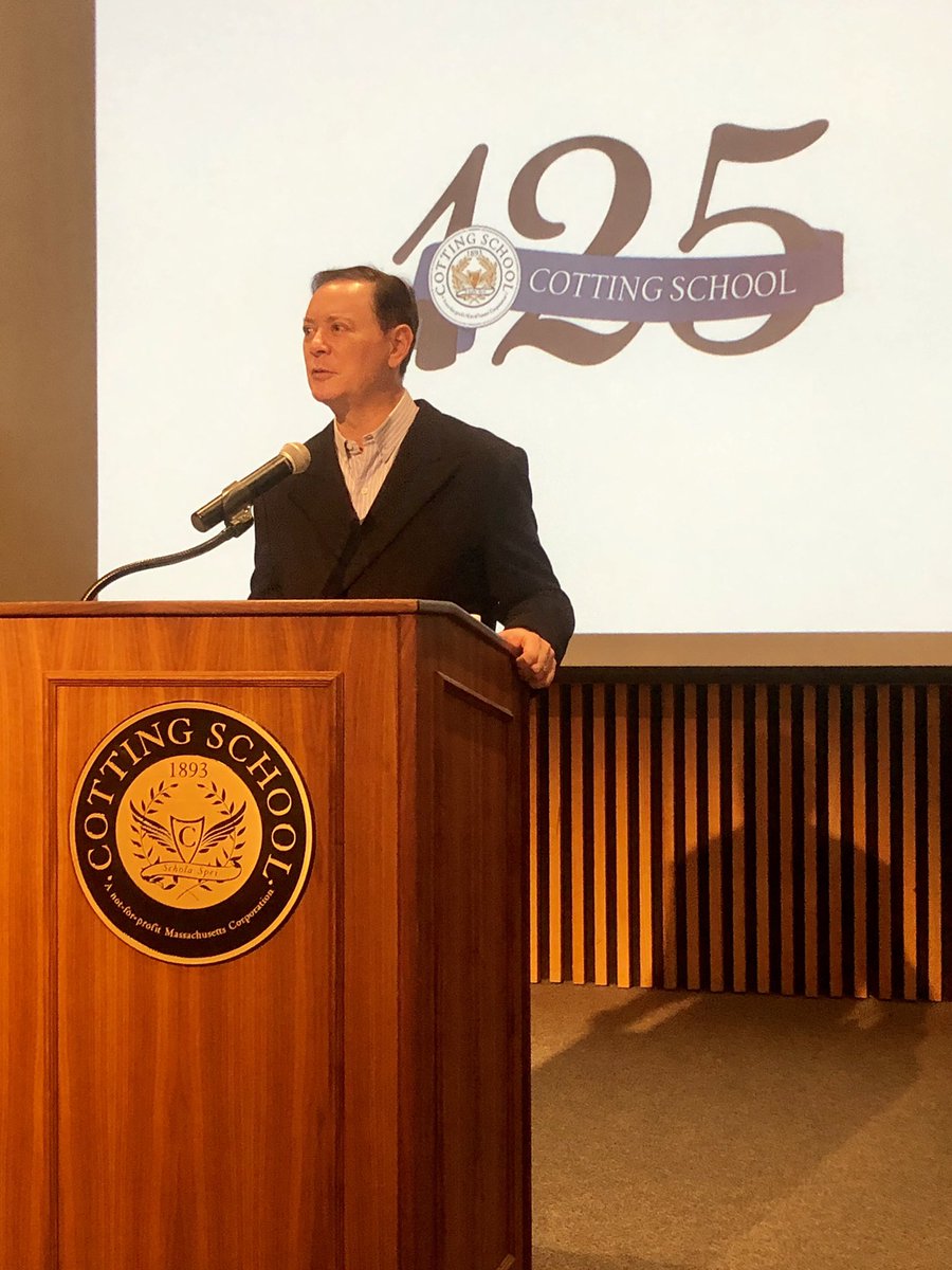 CottingSchool's tweet photo. Thrilled to welcome @Andrew_Solomon to Cotting School this morning! #MTP2018 #AndrewSolomonAtCottingSchool https://t.co/b0v0EjyxPE