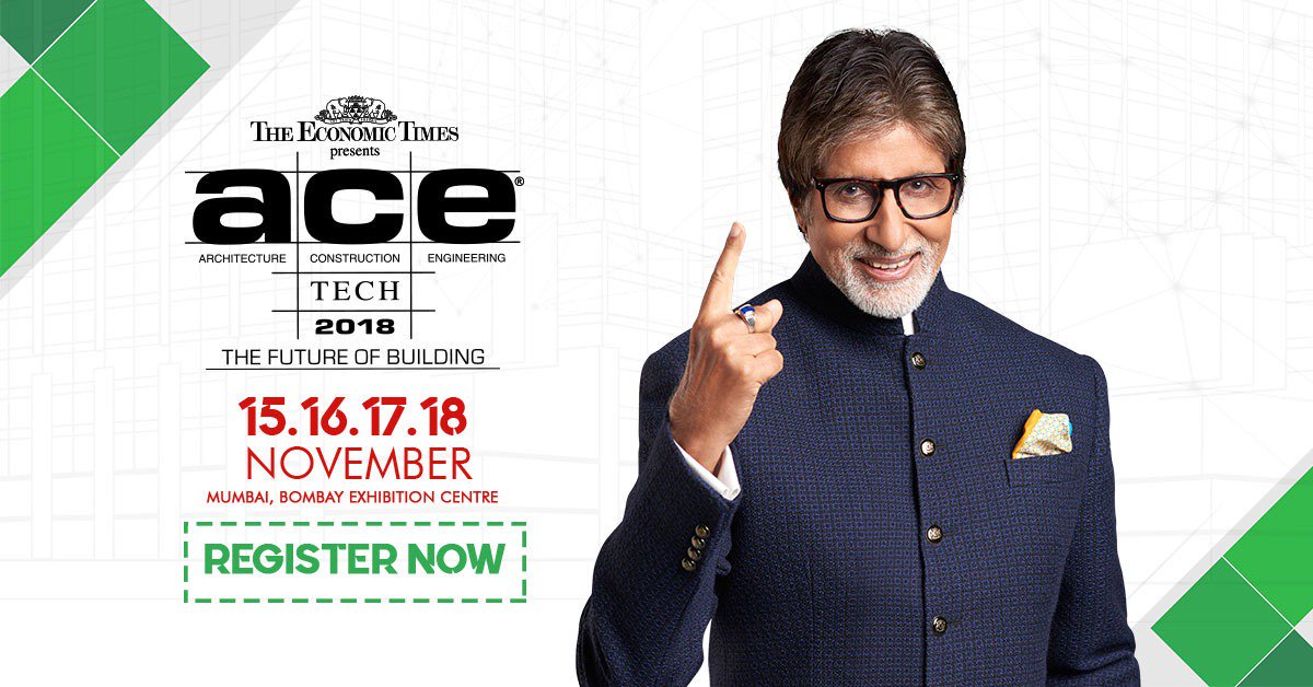KunalEF's tweet image. T 208 -Guys hurry up let&apos;s register for the biggest Architectural nd design exhibition now!  
The Star of Millenium, Amitabh Bachchan is excited for the exhibition of the millennium, @The_AceTech. Are you excited? Register Now! #ACEwithAmitabh visitacetech.com