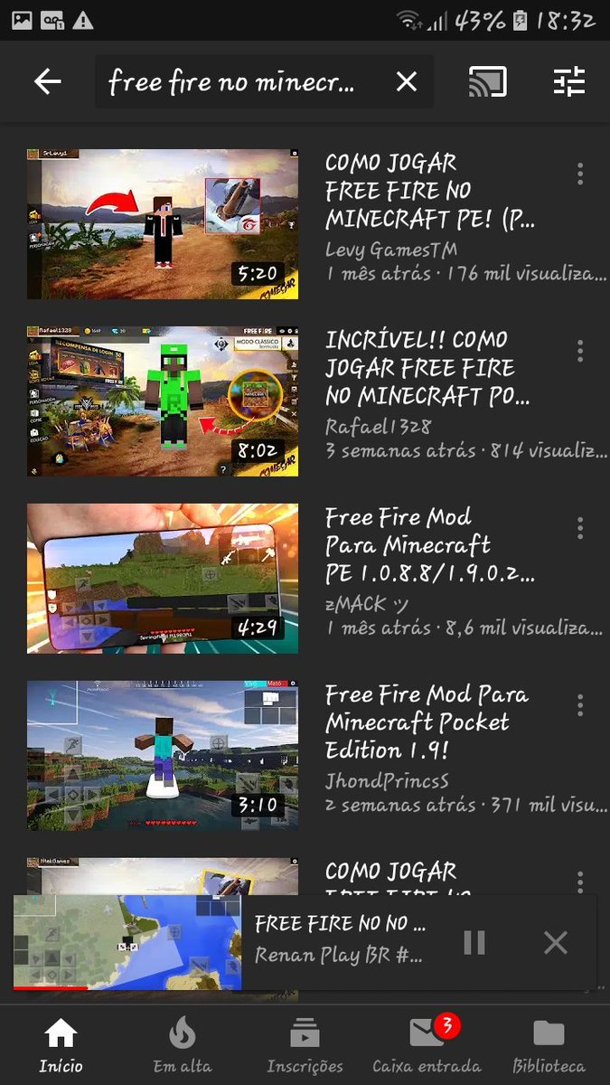 Então blz <a href="/RenanPlayBR_/">Renan #RR🇧🇷</a>  copiando video de outros canais ?
"FREE FIRE NO MINECRAFT PE" acho q já vi esse vídeo antes <a href="/JORNALMCPEofc/">JornalMcpe</a>