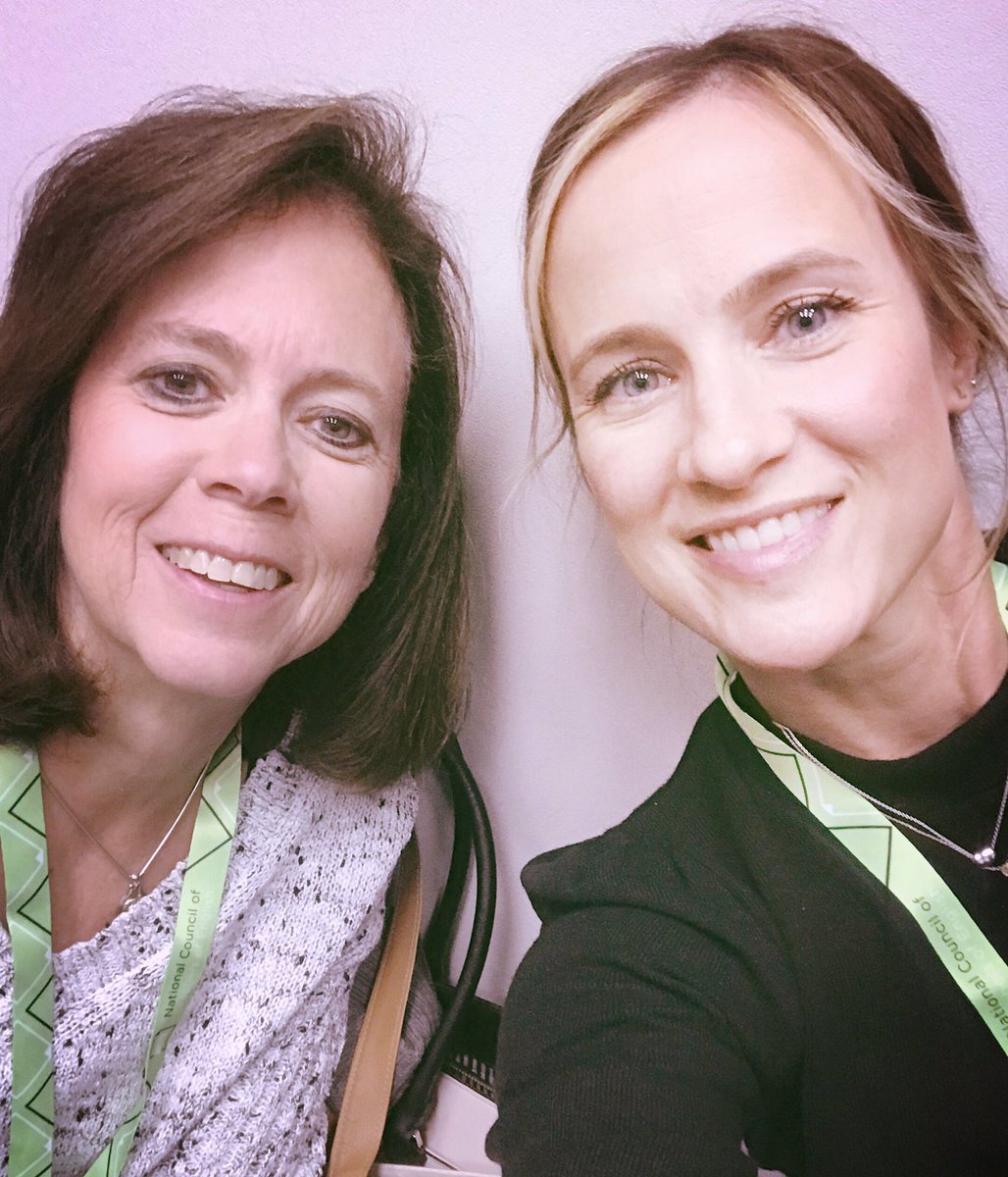 Sitting near the very handsome Kelly Gallagher 🤷‍♀️ #NCTE18 #butthesessionwasamazingtoo