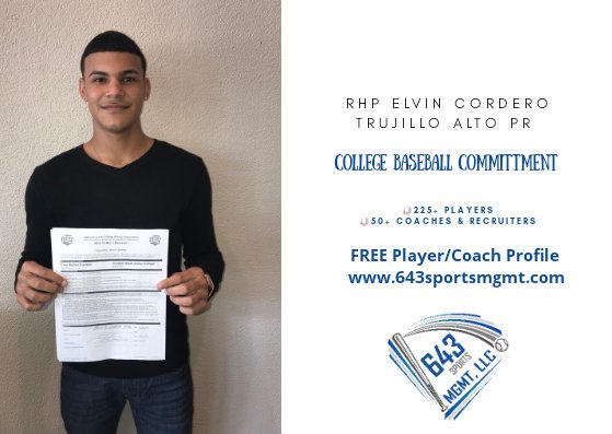 643sports's tweet photo. Congratulations to RHP Elvin Cordero (Trujillo Alto PR) from @RankBaseball on his committment to @tsjcbaseball
https://t.co/7e4e2pp0u7
#643Recruiting https://t.co/QbHRe3wncf