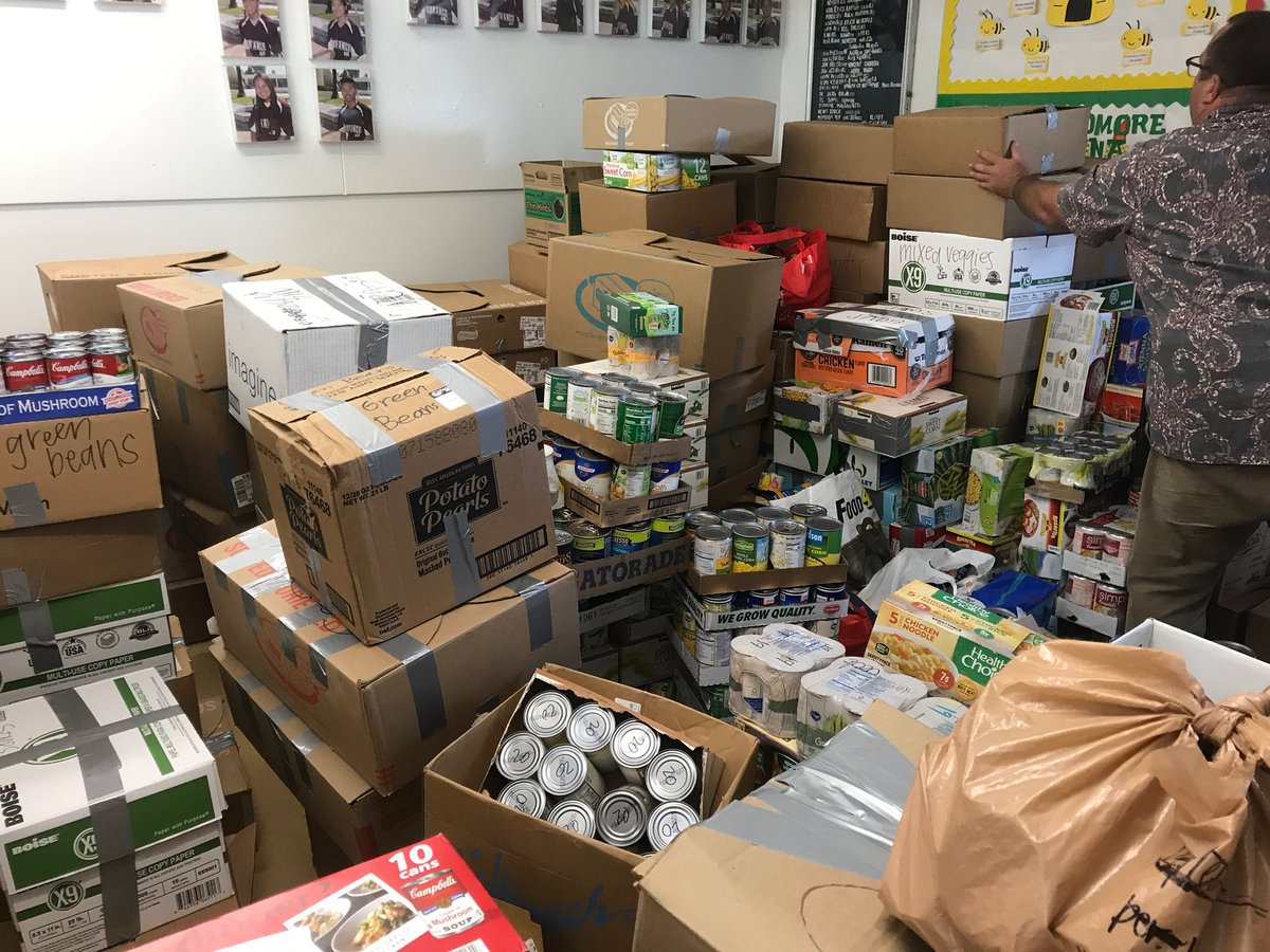 torrance_high's tweet photo. ‼️good job tartars on the canned food drive! we broke the record with 16,478 cans🥫!! congrats to the seniors for 1st place with 1000 points  ! juniors got 2nd with 900, sophomores got 3rd 800 and freshmen got 4th with 750! GOOD JOB THS!!  @tommytartar https://t.co/jY9GNbxBDY